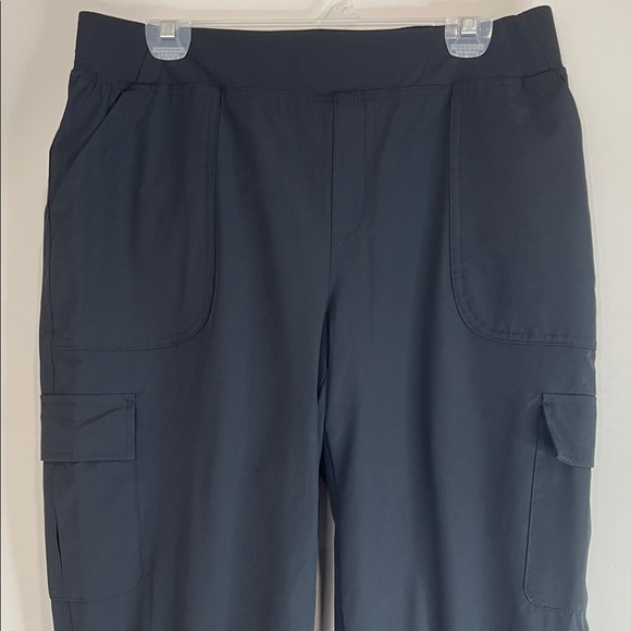 Free Country NWT Get Out There Hiking Jogger Pants Black Cargo Fleece Lined L - Picture 3 of 13